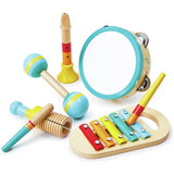 Chad Valley wooden music set 5 instruments - British product