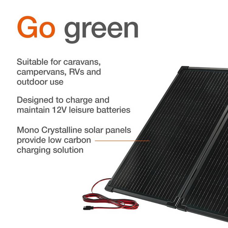 OSRAM 100W solar car battery charger - British product