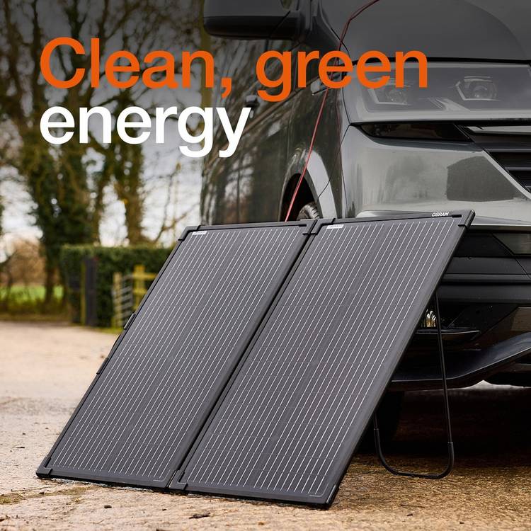 OSRAM 100W solar car battery charger - British product