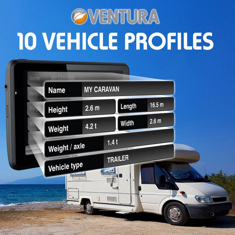 Snooper S6900 Ventura sat nav 7-inch, imported from the UK