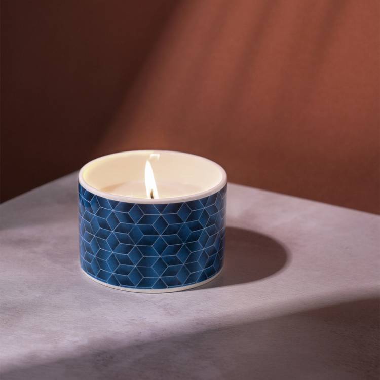 Fired Earth Assam & White Cedar candle 6cm - British brand