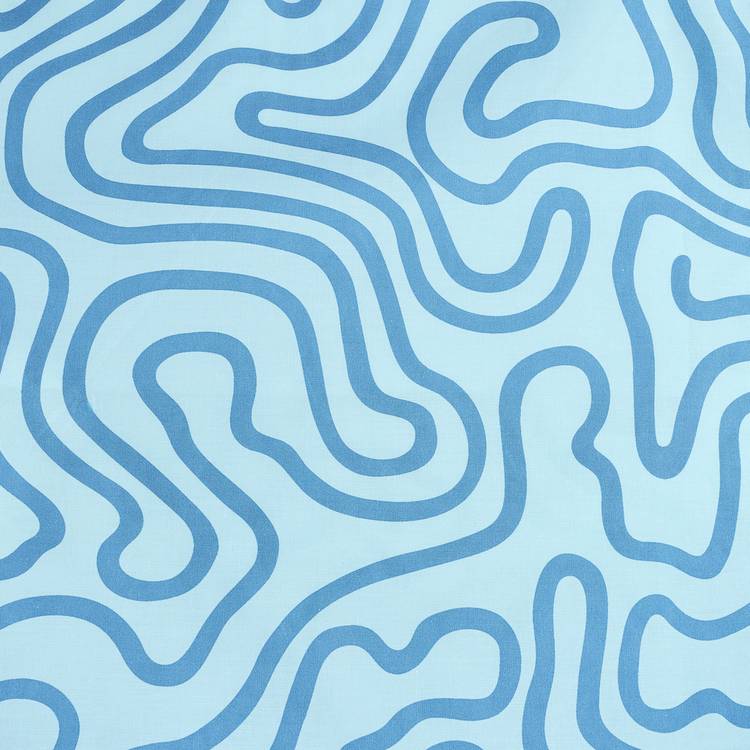 Habitat Squiggle blue and white kids bedding set single (British brand)