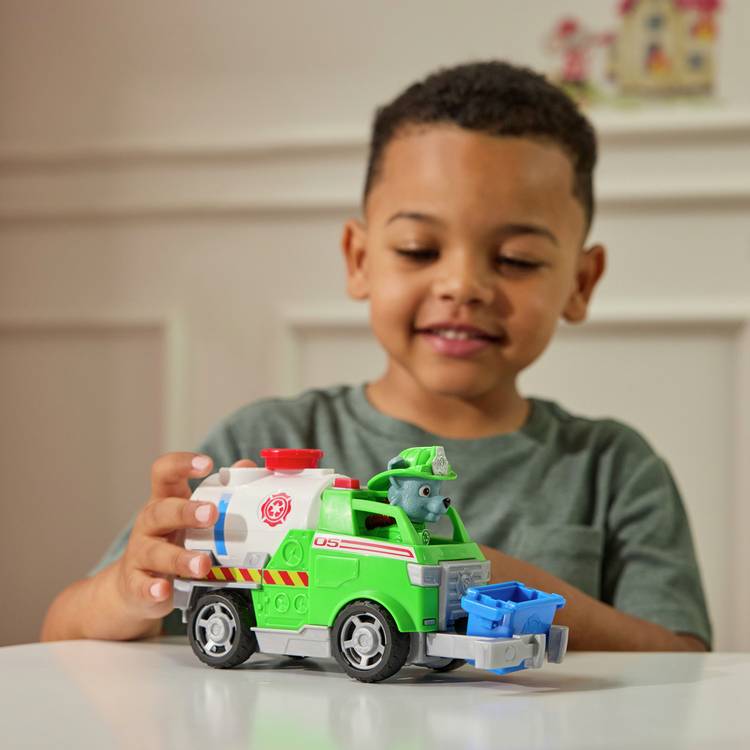 PAW Patrol Rocky rescue fire tanker toy (British brand)