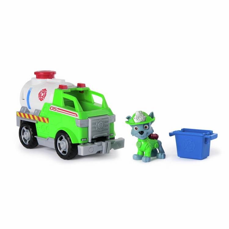 PAW Patrol Rocky rescue fire tanker toy (British brand)