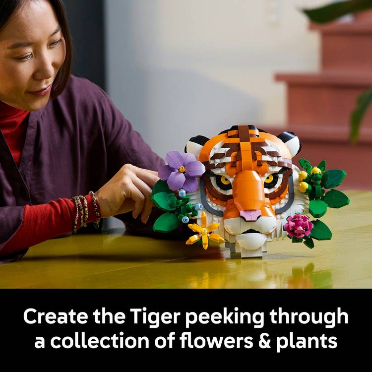 LEGO ART The Fauna Collection Tiger building set 744 pieces - British product
