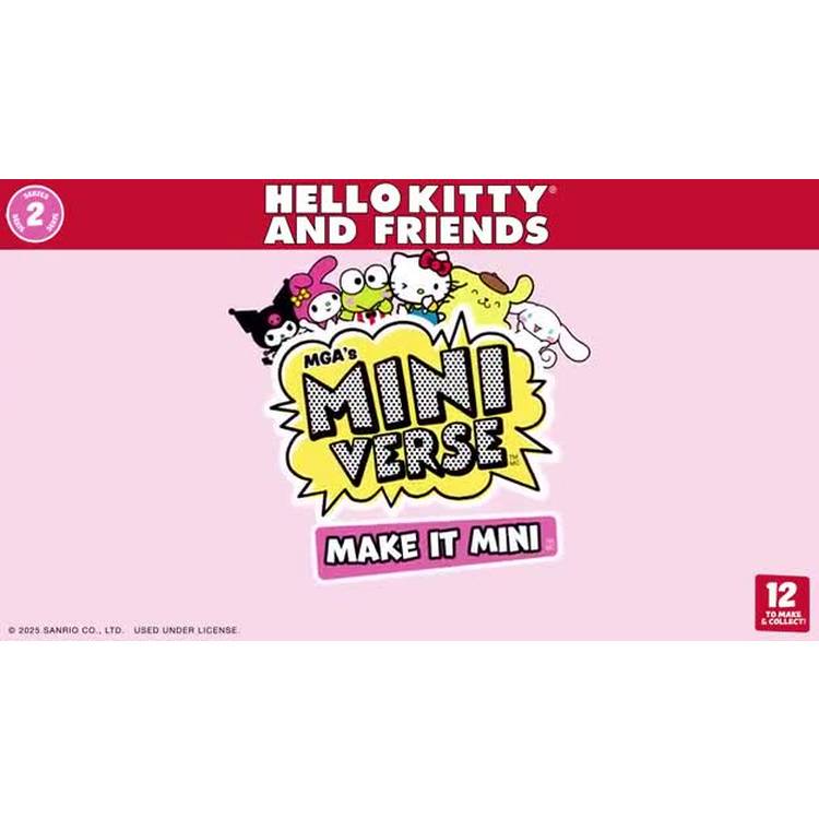 MGA Miniverse Sanrio collectable craft kit assortment, UK version