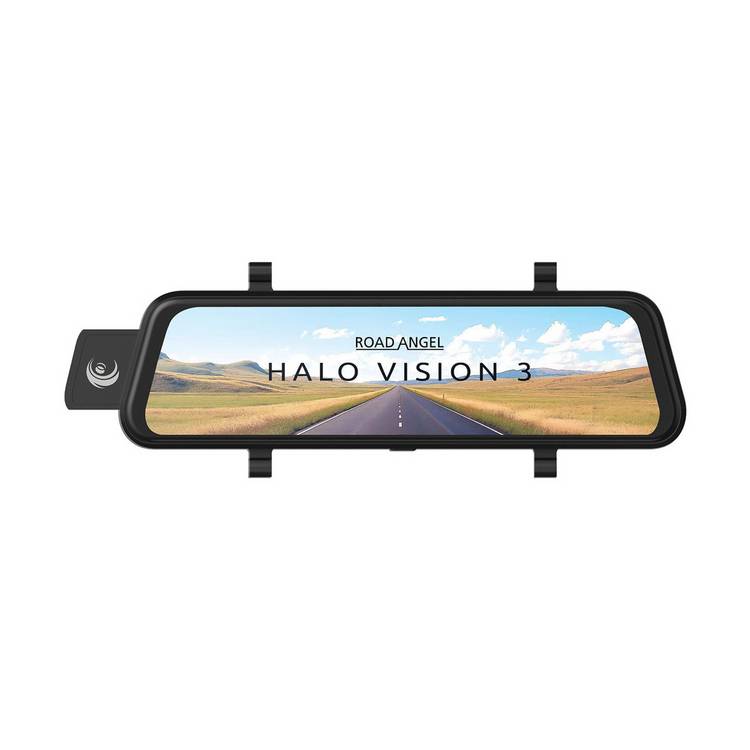 Road Angel Halo Vision 3 10-inch Mirror Dash Cam (British brand)