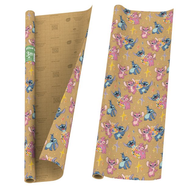 Eco Nature Disney Stitch wrapping paper two rolls - British product