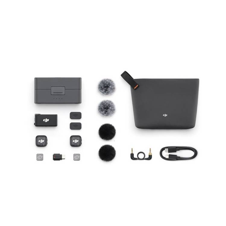 DJI Mic 3 wireless microphone kit with charging case - British product