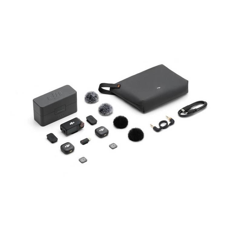 DJI Mic 3 wireless microphone kit with charging case - British product