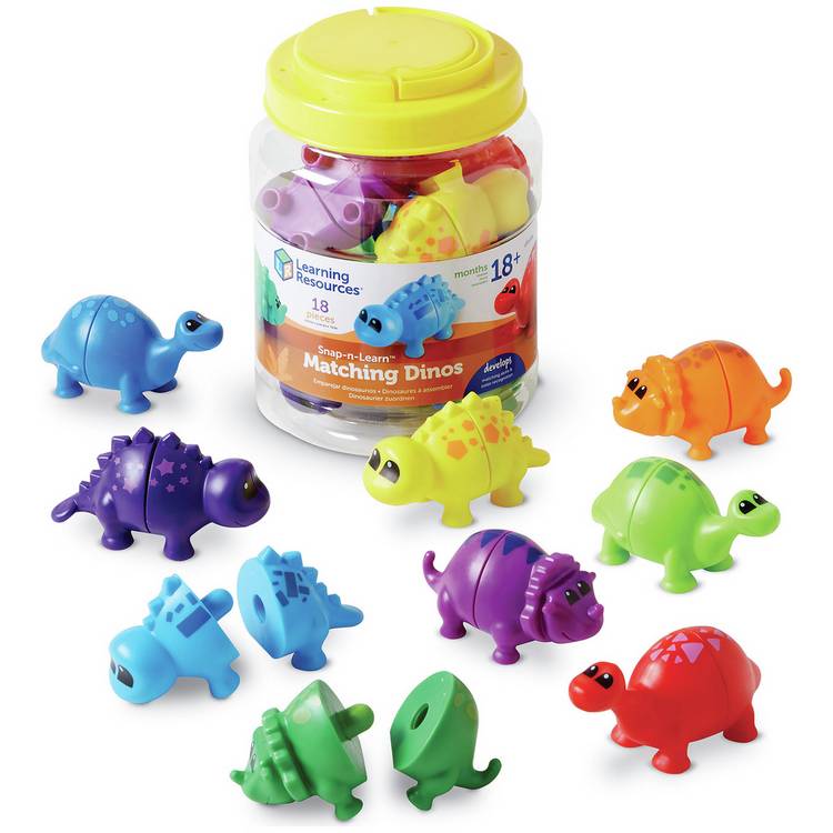 Learning Resources Snap-n-Learn Matching Dinos toy set, UK version
