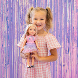 DesignAfriend 14 inch Little Sister doll happy birthday outfit (British brand)