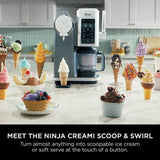 Ninja CREAMi Scoop & Swirl ice cream maker (British brand)