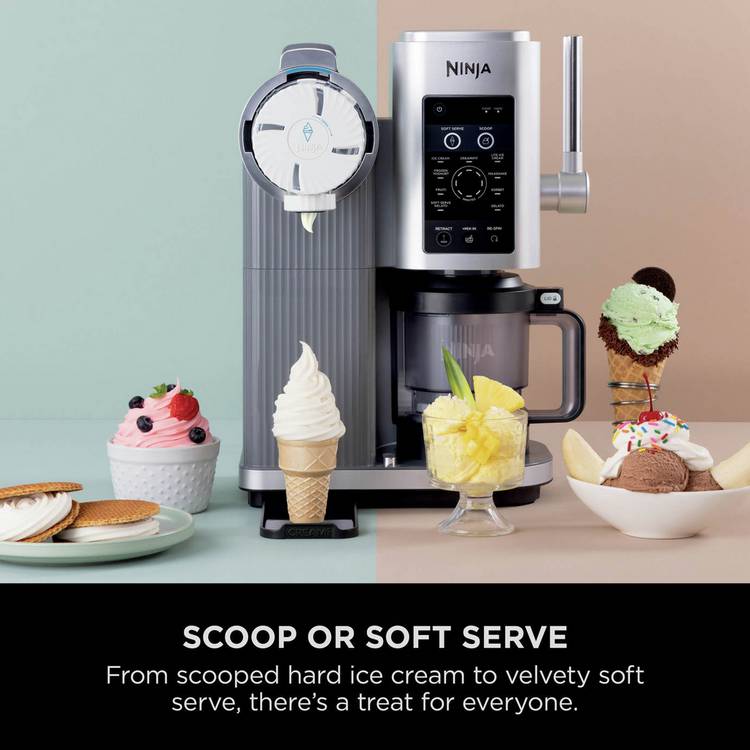 Ninja CREAMi Scoop & Swirl ice cream maker (British brand)