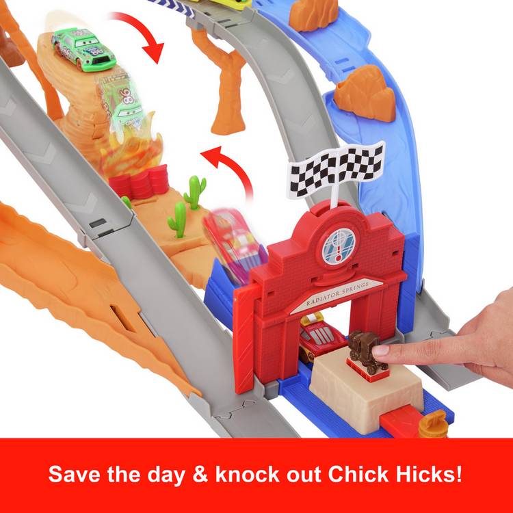 Mattel Disney Cars Radiator Springs raceway playset large, imported from the UK