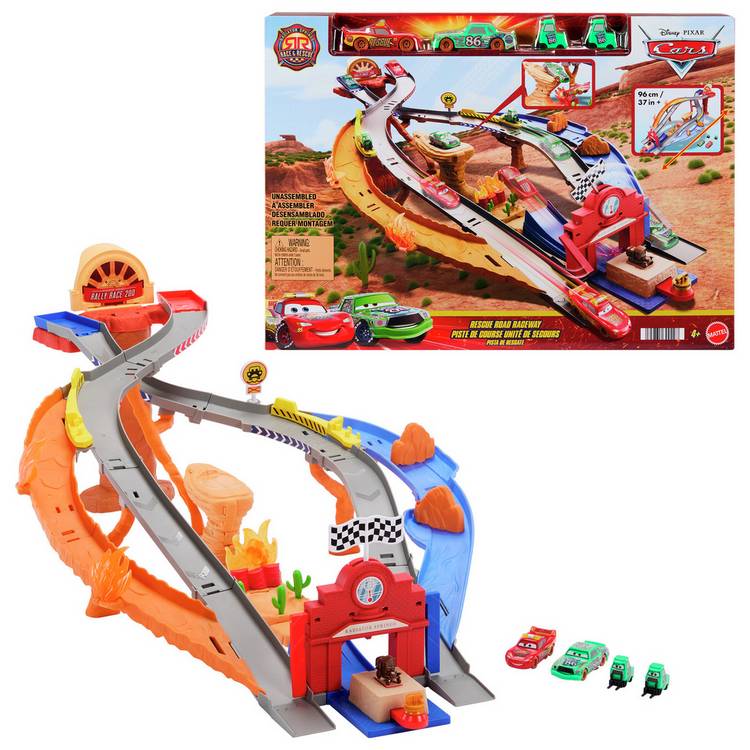 Mattel Disney Cars Radiator Springs raceway playset large, imported from the UK