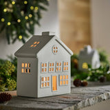 Argos Habitat Ceramic House Tealight Holder - White- Buy online at McGrocer