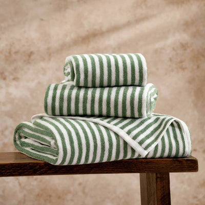 Argos Yard Hebden Stripe Hand Towel Forest 100x50cm- Buy online at McGrocer