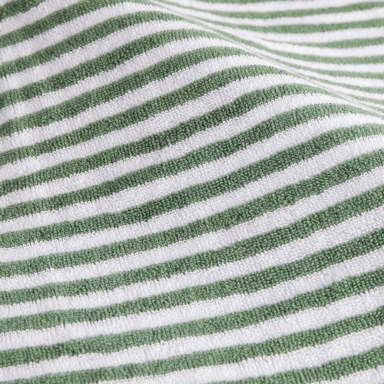 Yard Hebden Stripe Forest hand towel 100x50cm (British brand)