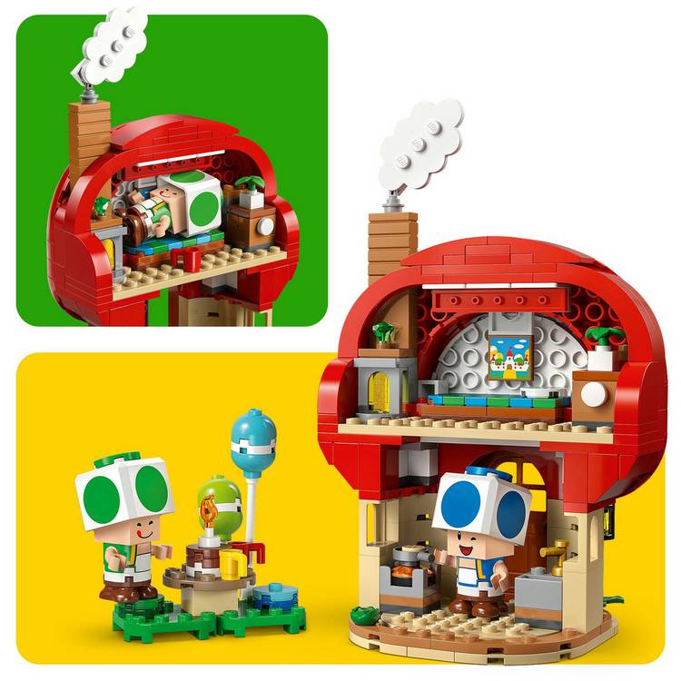 LEGO Super Mario Toad's House building set 276 pieces - British product