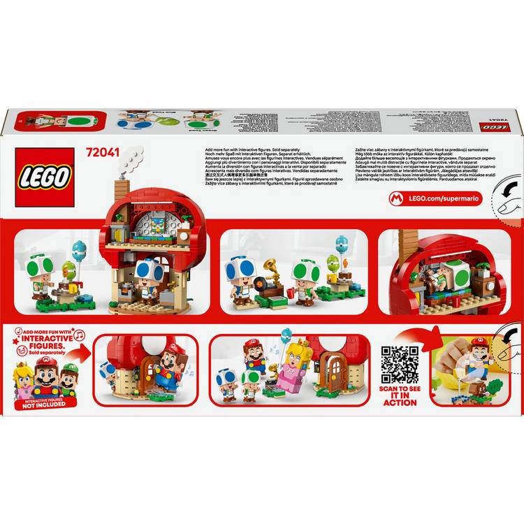 LEGO Super Mario Toad's House building set 276 pieces - British product