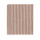 Yard Hebden Stripe brown bath towel 70x130cm, imported from the UK