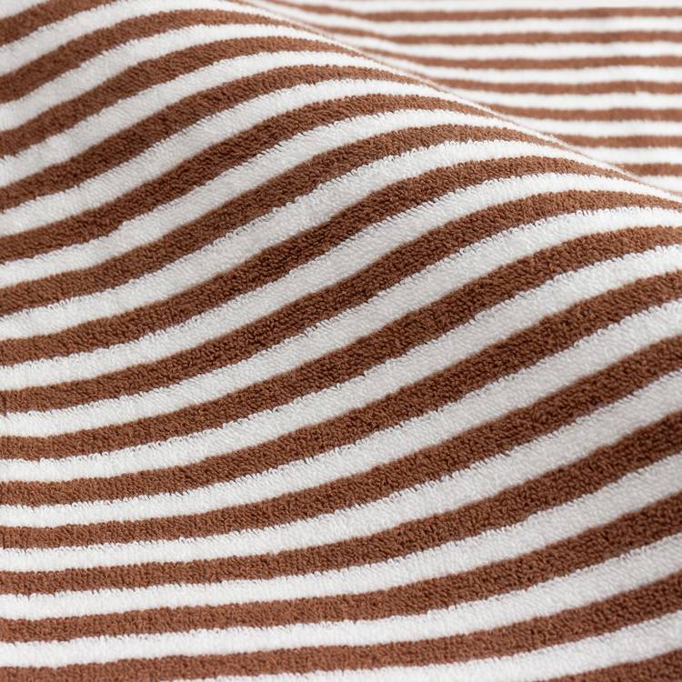 Yard Hebden Stripe brown bath towel 70x130cm, imported from the UK