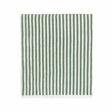 Yard Hebden stripe bath sheet in forest, 150x100cm - British product