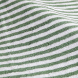 Yard Hebden stripe bath sheet in forest, 150x100cm - British product
