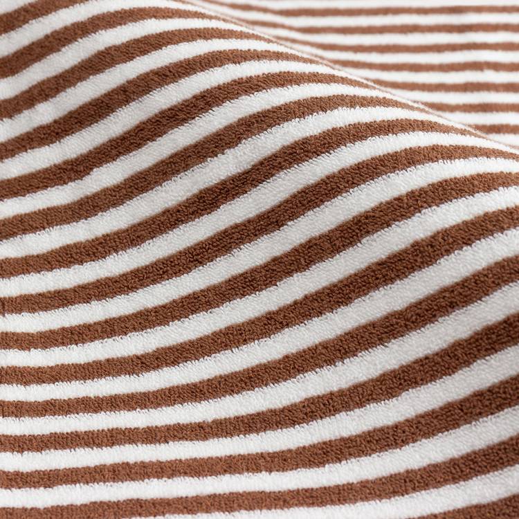 Yard Hebden brown stripe bath sheet 150x100cm, UK version