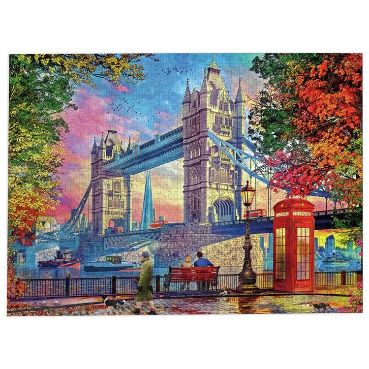 Gibsons Tower Bridge 1000 piece jigsaw puzzle (British brand)