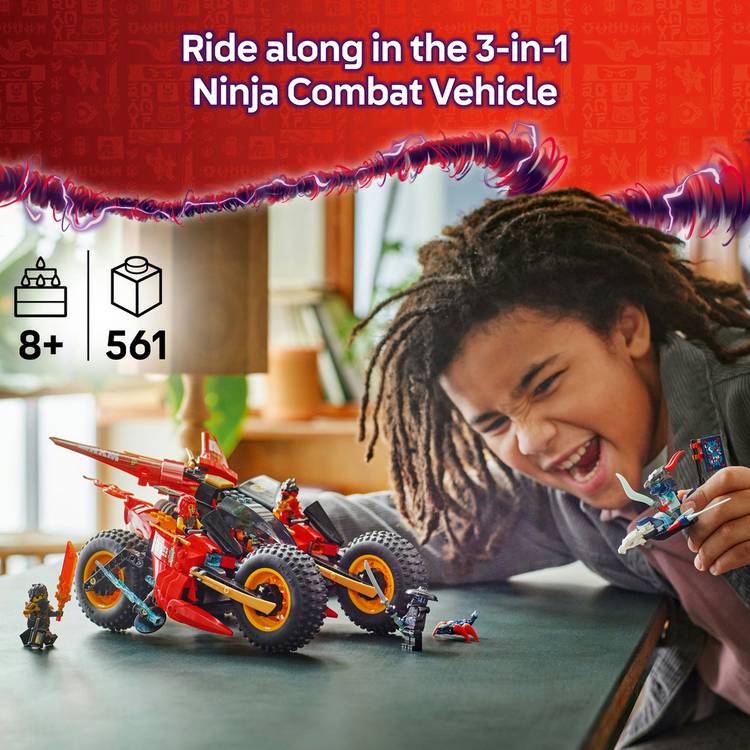 LEGO NINJAGO Ninja Combat Vehicle building toy set 561 pieces, UK version