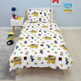 Nintendo Super Mario bedding set black and white double (British brand)