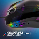 STEALTH 3D Light-Up wired gaming mouse - British product