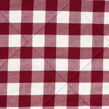 Habitat gingham quilted bedspread berry 200x220cm, imported from the UK