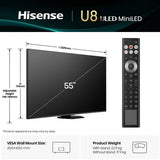 Hisense 55 inch Mini LED 4K Smart TV (British brand)