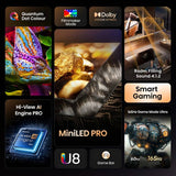 Hisense 55 inch Mini LED 4K Smart TV (British brand)