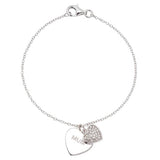 Moon & Back sterling silver Mum charm bracelet (British brand)
