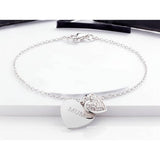 Moon & Back sterling silver Mum charm bracelet (British brand)