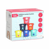Chad Valley bathtime number buckets 6 pack - British product