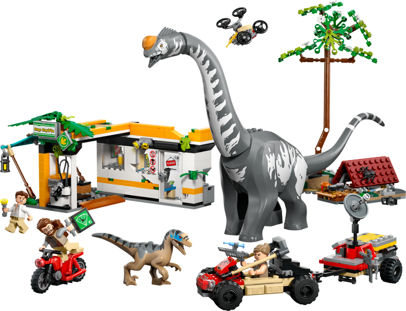 LEGO Raptor Titanosaurus Tracking Mission 582 Pieces, imported from the UK