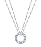 Harrods Boodles White Gold and Diamond Roulette Pendant Necklace- Buy online at McGrocer