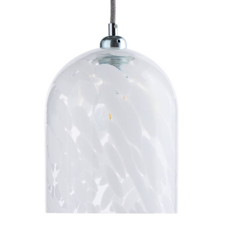 Argos Home white confetti glass lampshade 18cm (British brand)