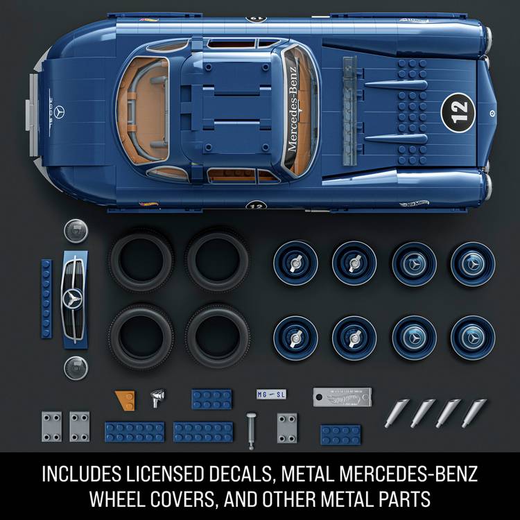 Mattel Brick Shop Mercedes-Benz 300 SL building set 1600 pieces (British brand)