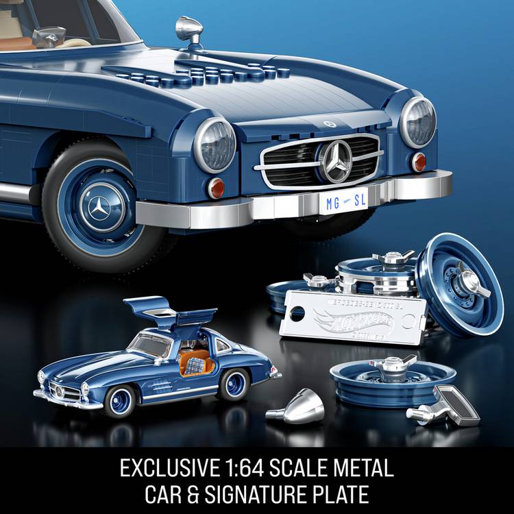 Mattel Brick Shop Mercedes-Benz 300 SL building set 1600 pieces (British brand)