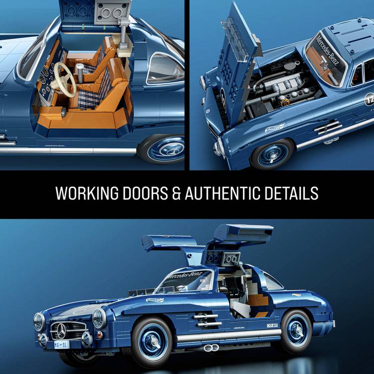 Mattel Brick Shop Mercedes-Benz 300 SL building set 1600 pieces (British brand)