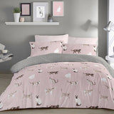 Fusion Cats blush pink bedding set single - British product