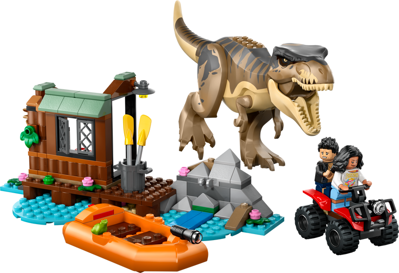 LEGO Jurassic World T. rex River Escape Building Set 199 Pieces (British brand)