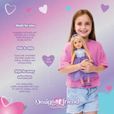DesignAfriend 18 and 14 inch sister doll set, imported from the UK