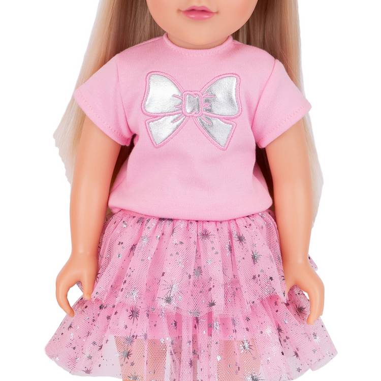 DesignAfriend 18 and 14 inch sister doll set, imported from the UK